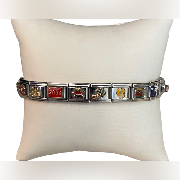 Walt Disney 9mm Italian Add-A-Link Charm Bracelet - Picture 1 of 10